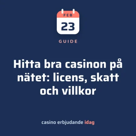 Casino på nätet: så hittar du ett bra casino