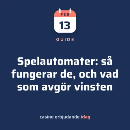Spelautomater: så fungerar de, och vad som avgör vinsten