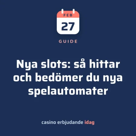 Nya slots: så hittar och bedömer du nya spelautomater